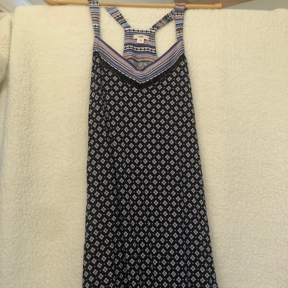 Layla Navy Knit Sundress Junior size Small NWT